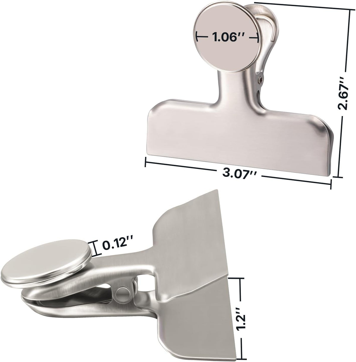 Exelra Extra Strong Magnetic Clips for Refrigerator, Heavy Duty Fridge Magnets, Classroom