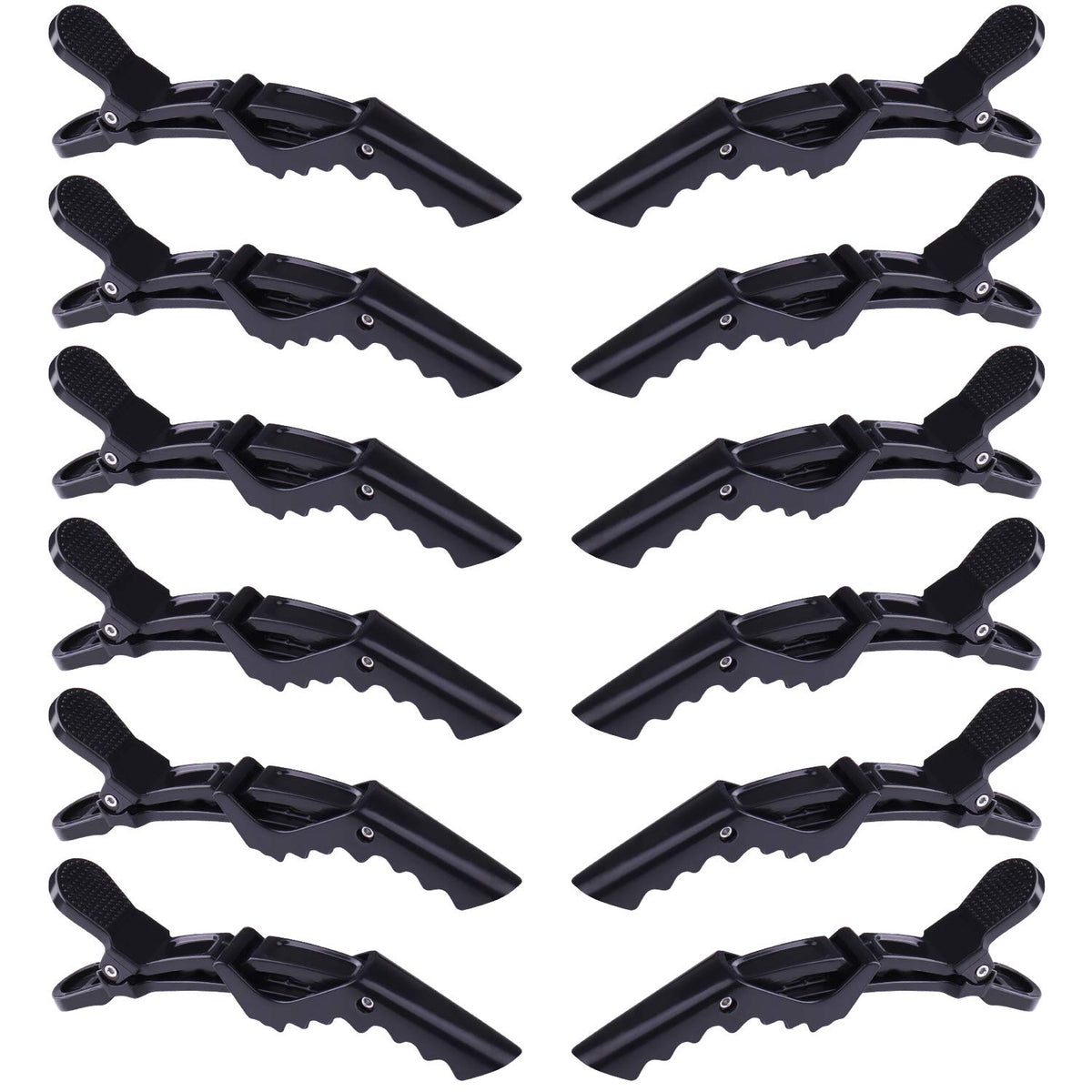 Glavora 12 Pcs Alligator Hair Clips for Styling Sectioning, Non Slip Salon Hair Clips