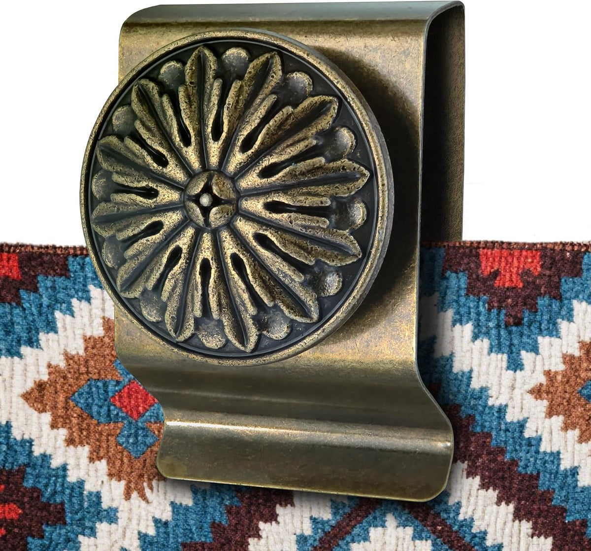 Larivo Large Tapestry Hangers & Wall Clips, 4 Pack Heavy Duty Clips for Quilt and Rug