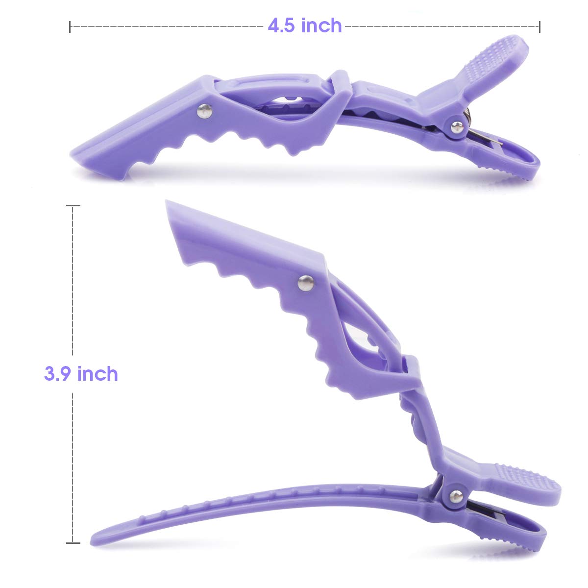 Glavora 12 Pcs Alligator Hair Clips for Styling Sectioning, Non Slip Salon Hair Clips