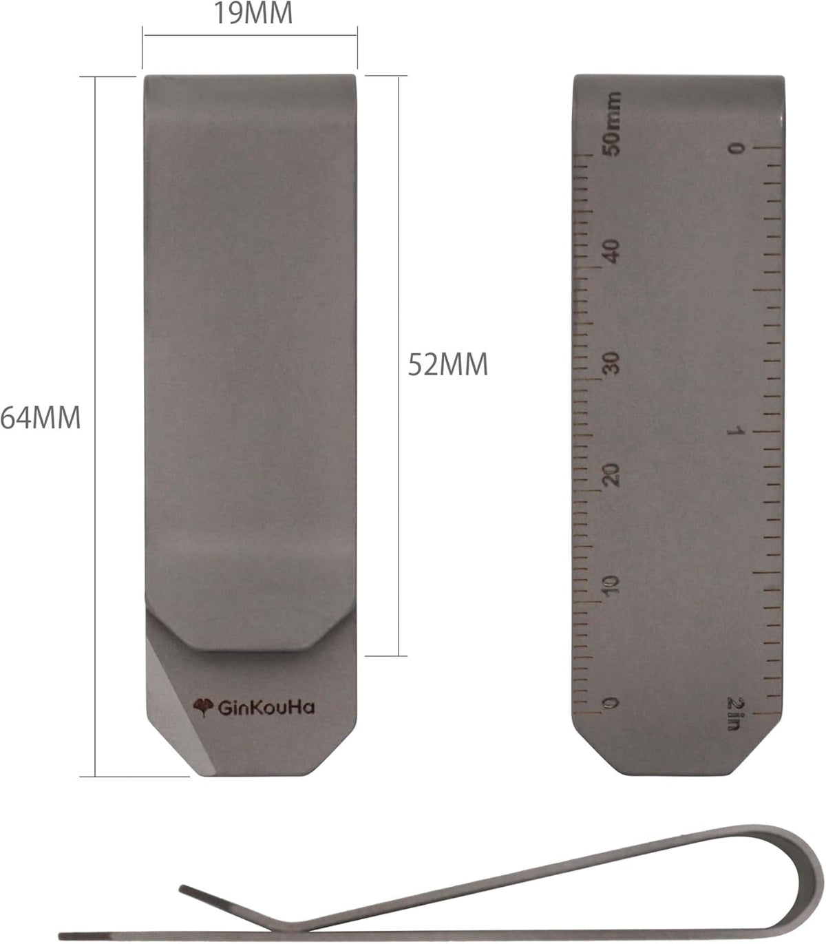 Tivora Titanium Money Clip, 4 in 1 Multifunction Credit Card Cash Clip, Wallet Holder