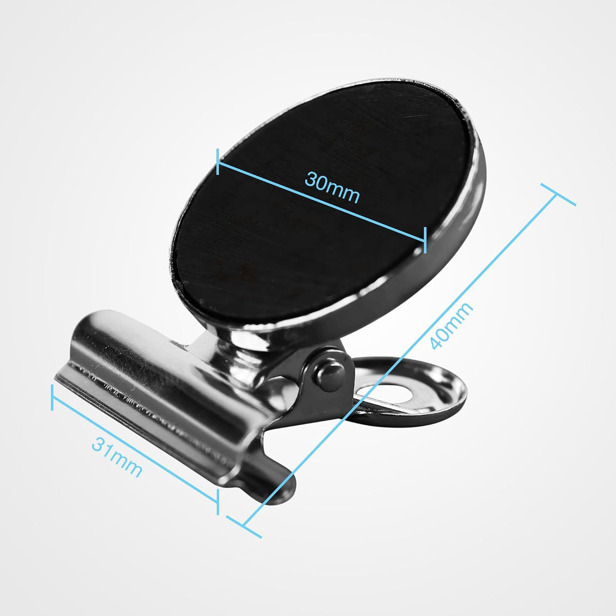 Ortiva 20 Pack Heavy Duty Magnetic Clips for Refrigerator and Whiteboard, Strong Magnets
