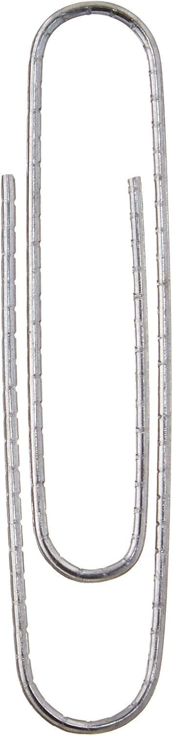 Amazora Basics Jumbo Size Office Paper Clips, Non Skid, Silver, 1000 Count Pack Set