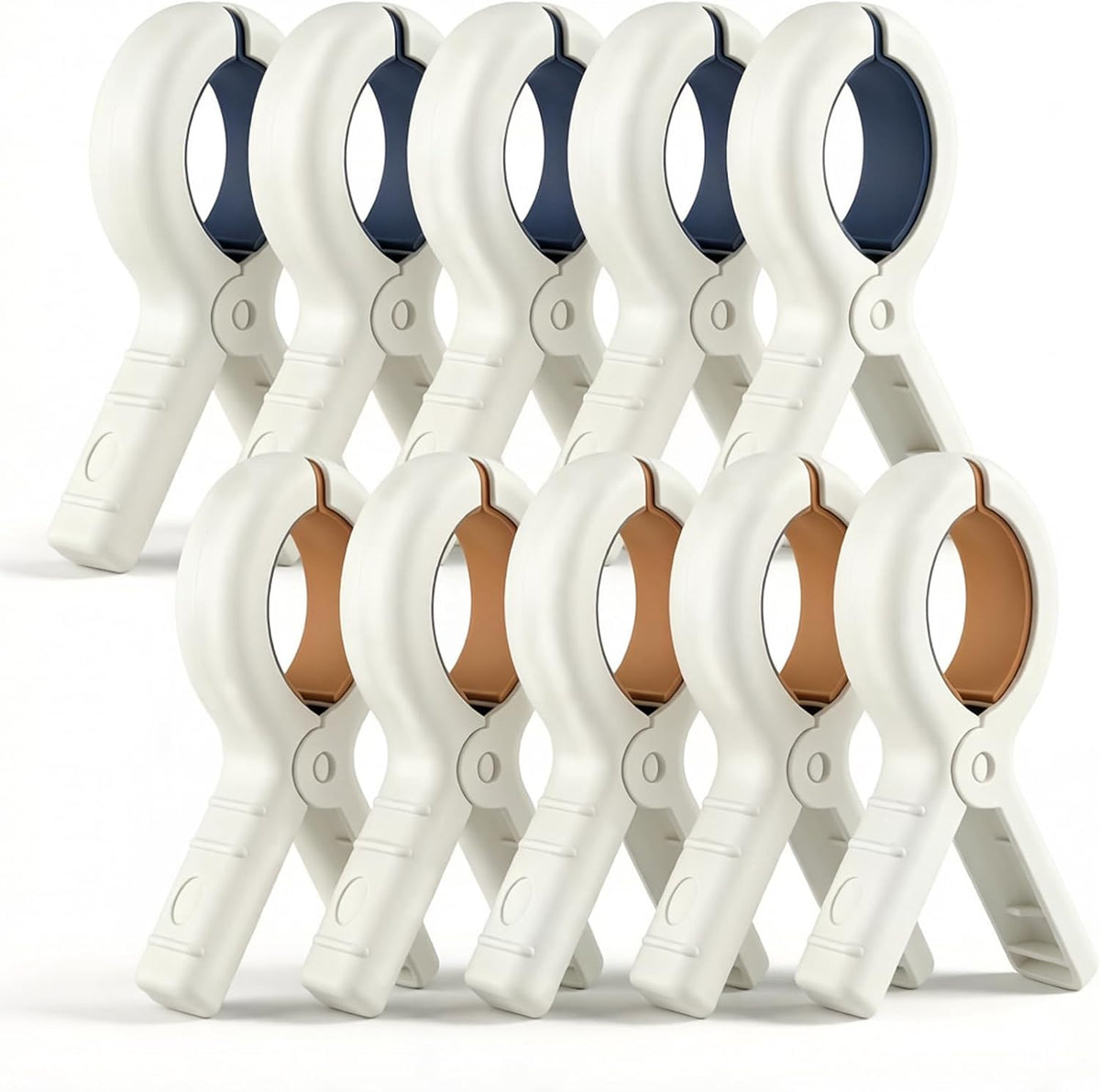 Exelra Extra Large Beach Towel Clips, 8 Pack, 5.1 Inch Chair Clips, Heavy Duty Outdoor