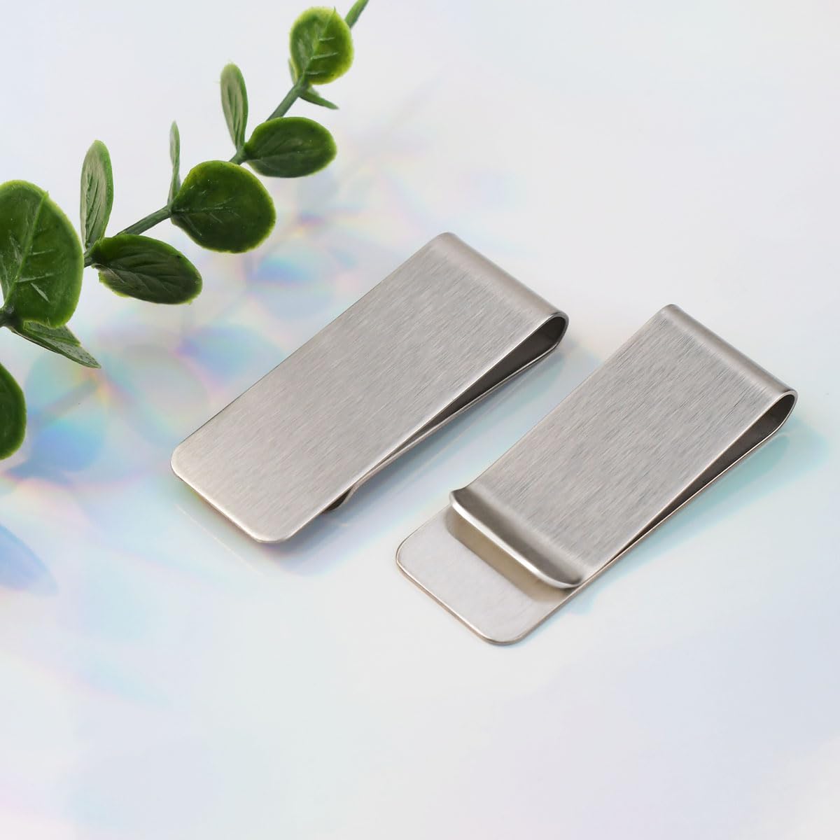 Velnor 6 Pack Stainless Steel Money Clip Metal Wallet Clips for Men, Slim Cash Card Holder