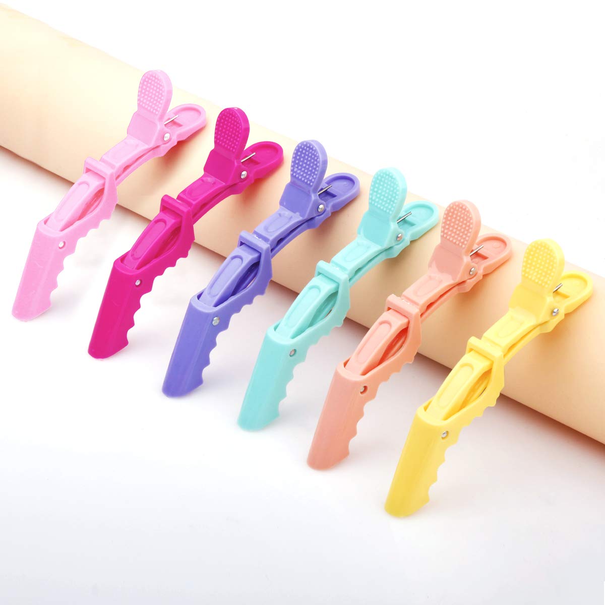 Glavora 12 Pcs Alligator Hair Clips for Styling Sectioning, Non Slip Salon Hair Clips