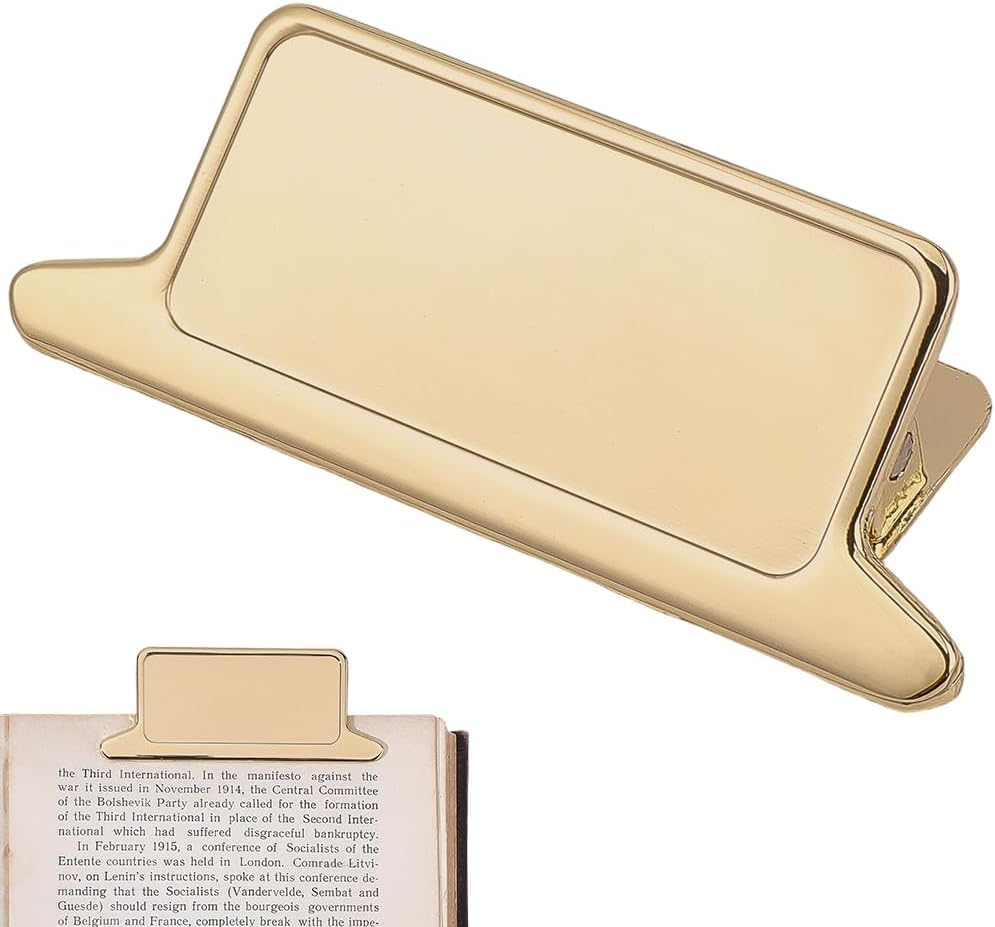 Crazeon Metal Book Clips, Travelers Notebook Clips, Antique Bronze Alloy Vintage Clamps