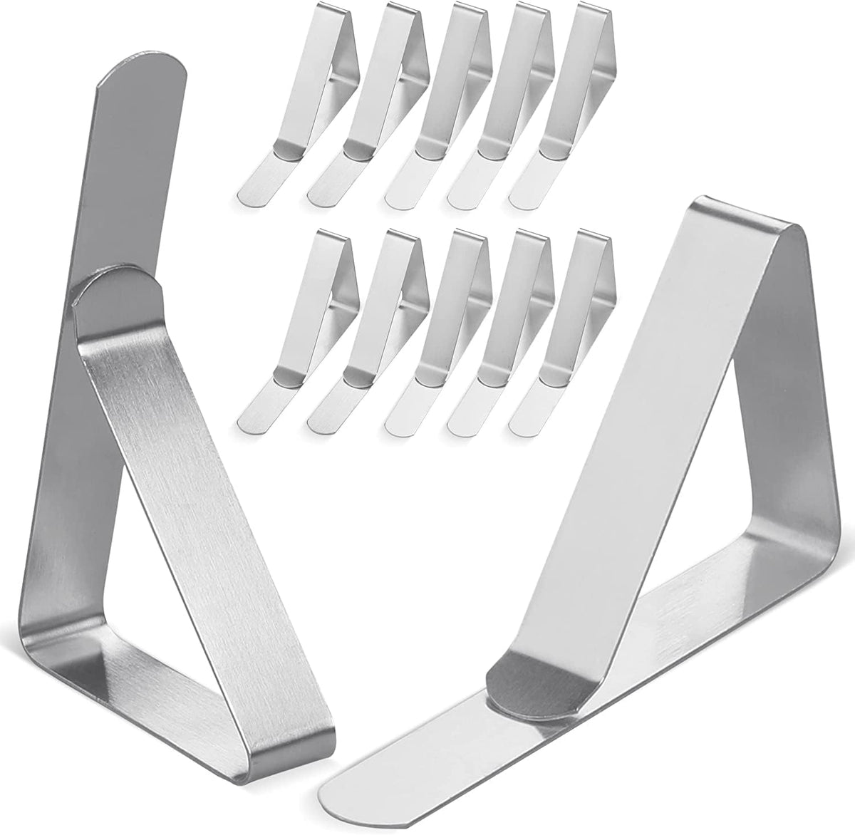 Tablepro Tablecloth Clips, 12 Pack Stainless Steel Clips for Secure Outdoor Tables