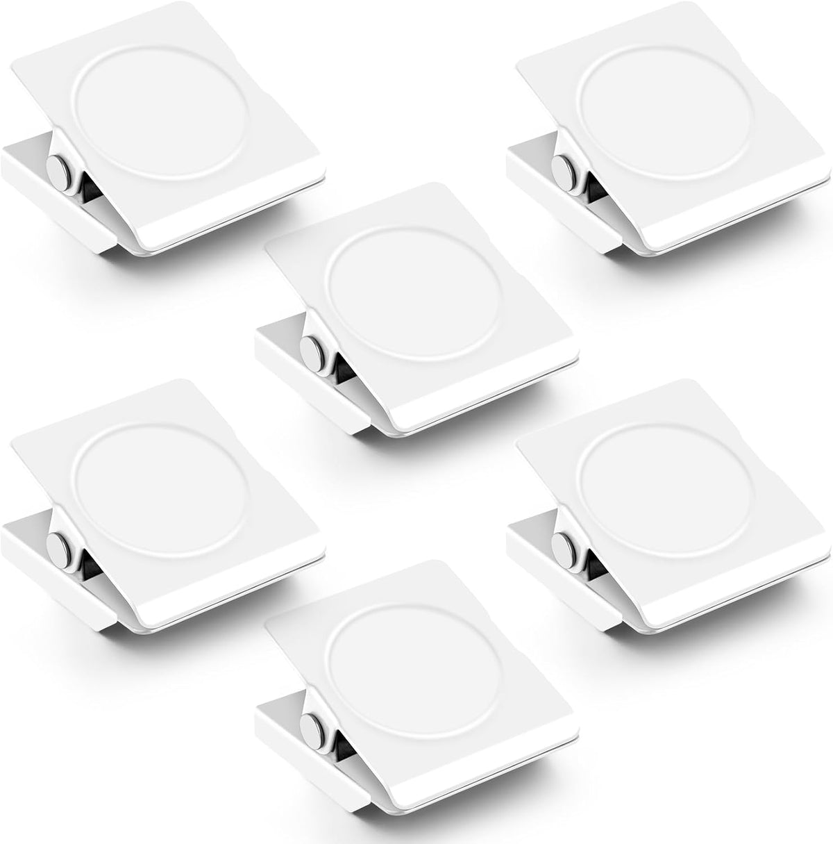 Ortiva 6 Pack Magnetic Clips for Refrigerator, Fridge Magnet Clips, 1.2 Inch, Strong Hold