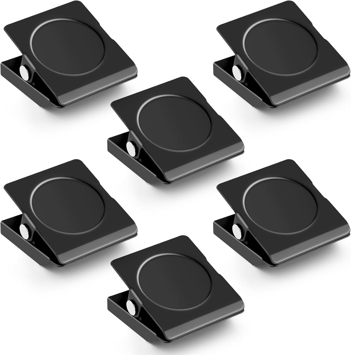 Ortiva 6 Pack Magnetic Clips for Refrigerator, Fridge Magnet Clips, 1.2 Inch, Strong Hold