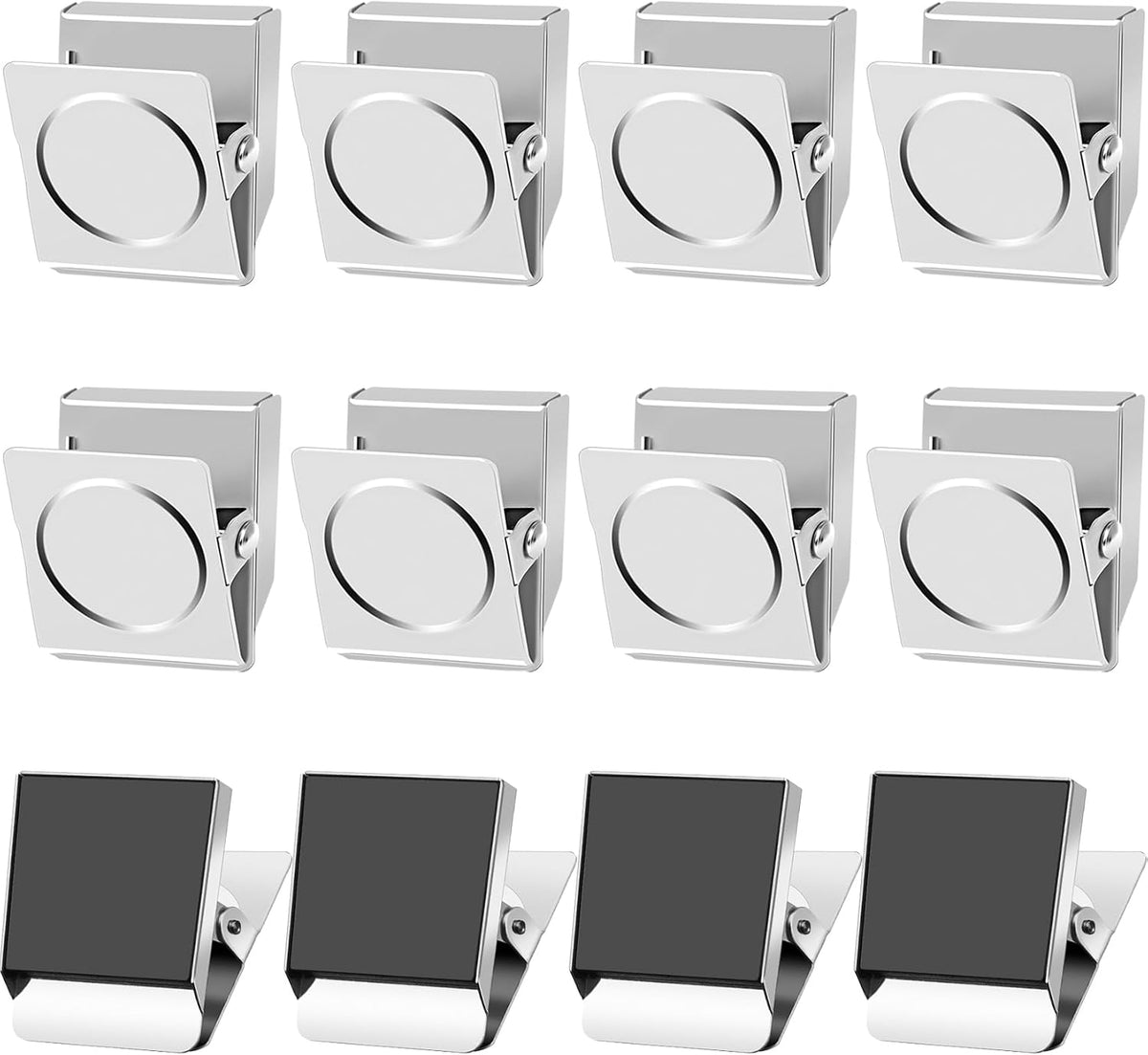 Ortiva 6 Pack Magnetic Clips for Refrigerator, Fridge Magnet Clips, 1.2 Inch, Strong Hold