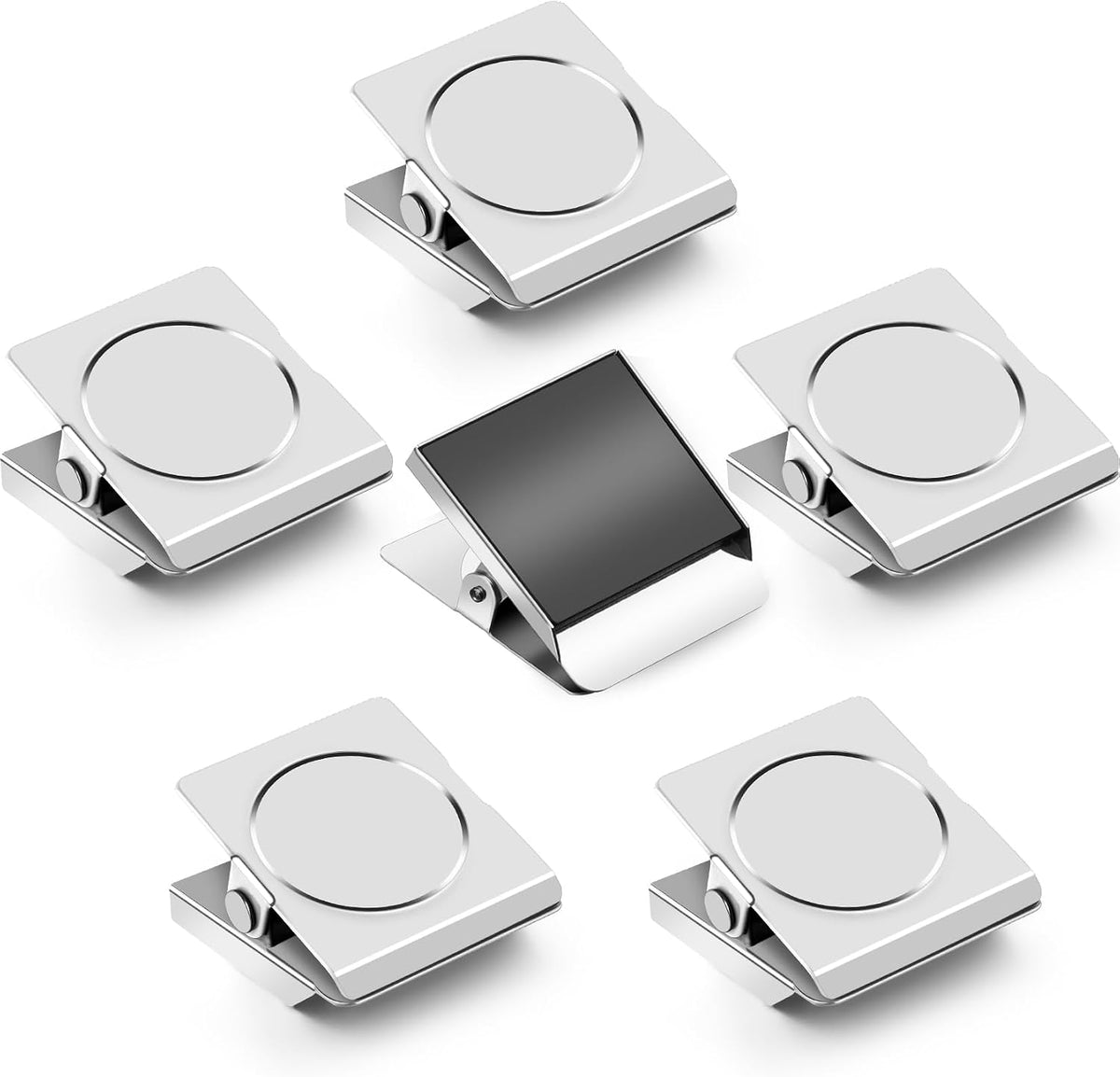 Ortiva 6 Pack Magnetic Clips for Refrigerator, Fridge Magnet Clips, 1.2 Inch, Strong Hold