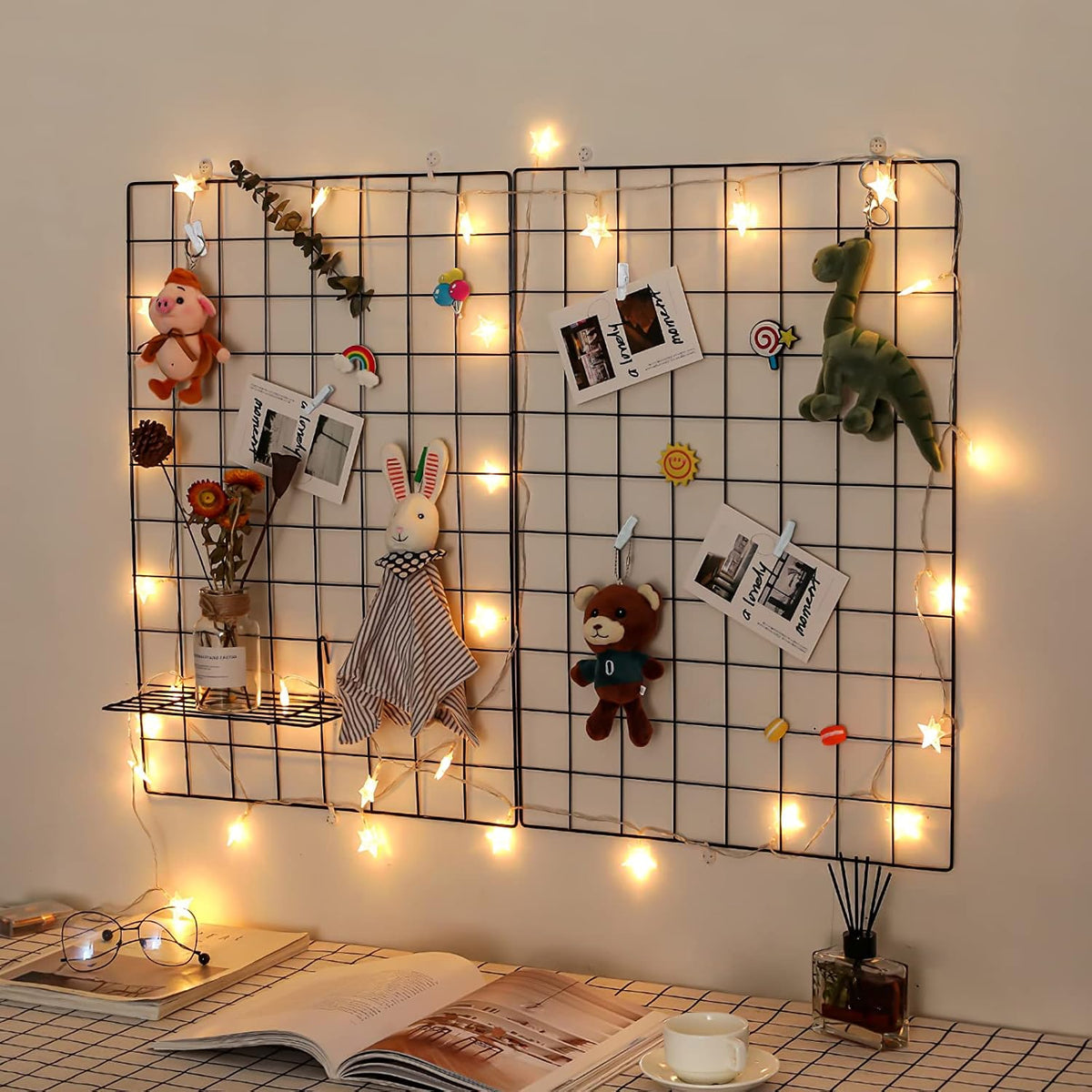 Photoora 128 Pcs Mini Photo Clips, Small Wooden White Clothespins, 1.4 Inch for Crafts