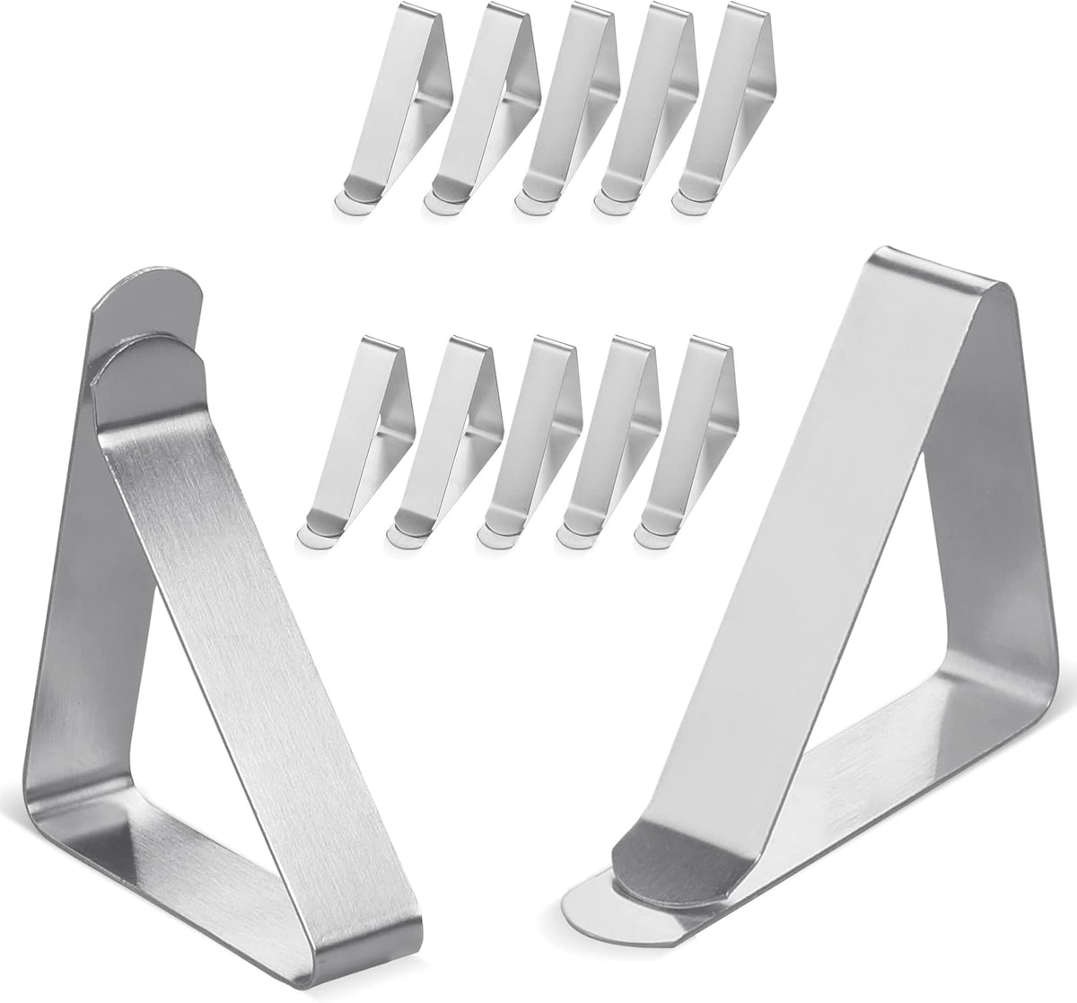 Tablepro Tablecloth Clips, 12 Pack Stainless Steel Clips for Secure Outdoor Tables
