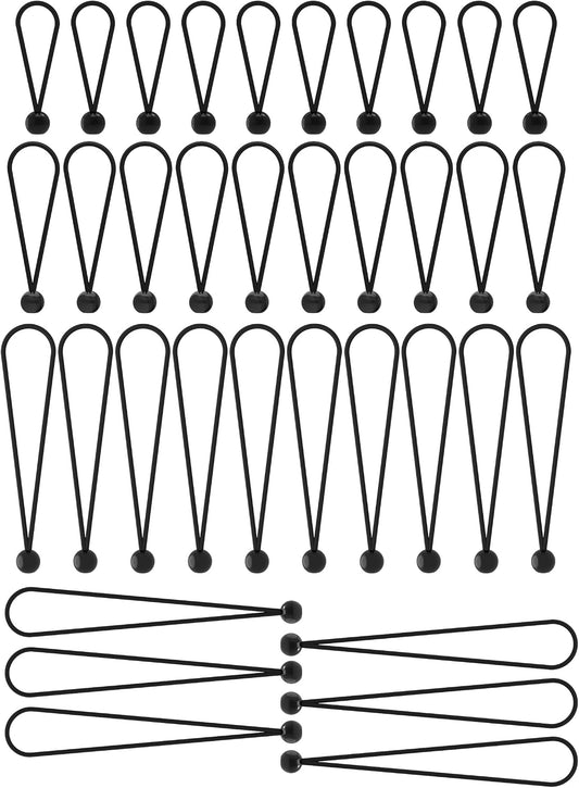 Bellora Bungee Cords 36 Pcs Set, Assorted 4, 6, 9 and 12 Inch, Heavy Duty Elastic Cords