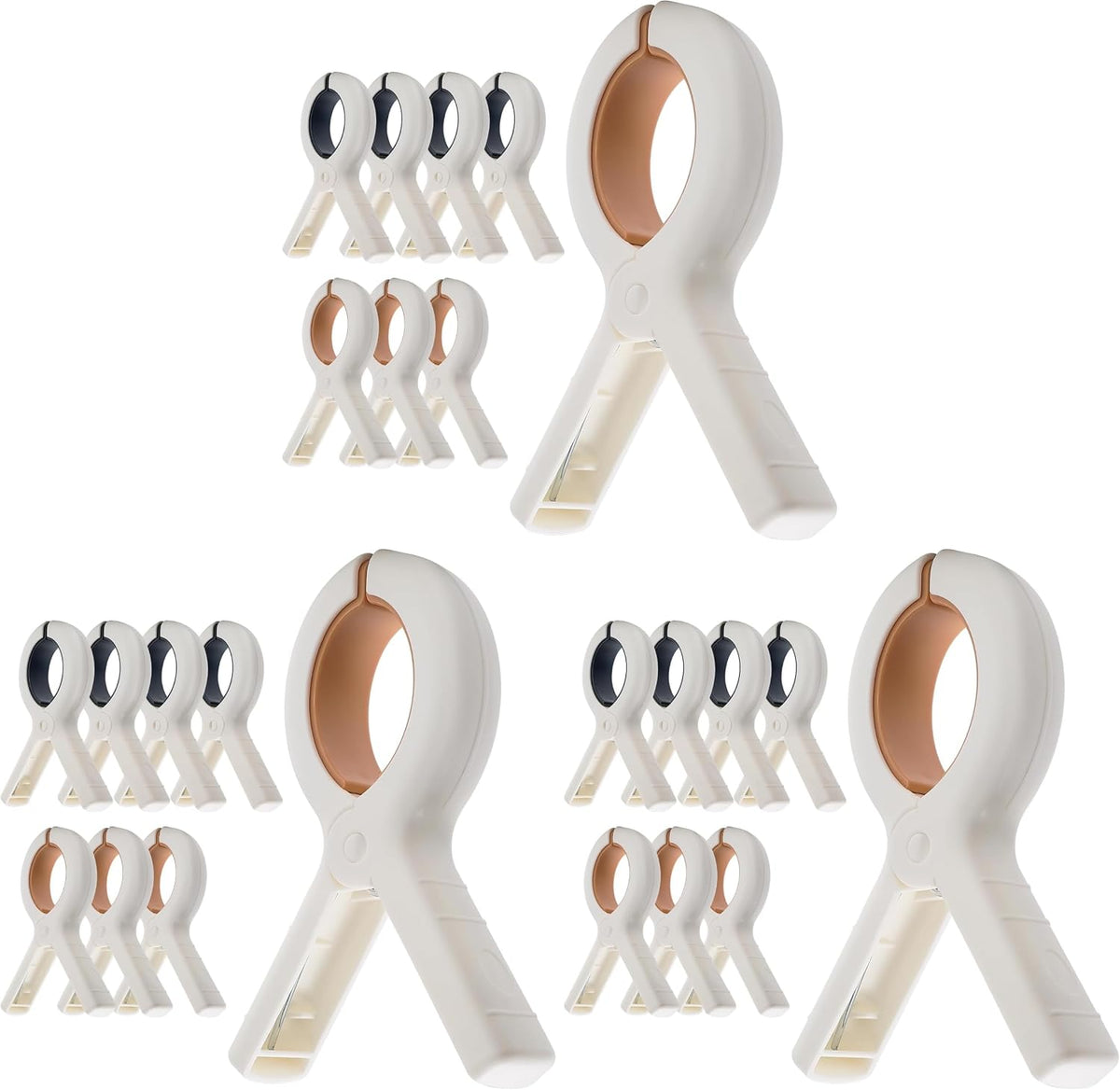 Exelra Extra Large Beach Towel Clips, 8 Pack, 5.1 Inch Chair Clips, Heavy Duty Outdoor