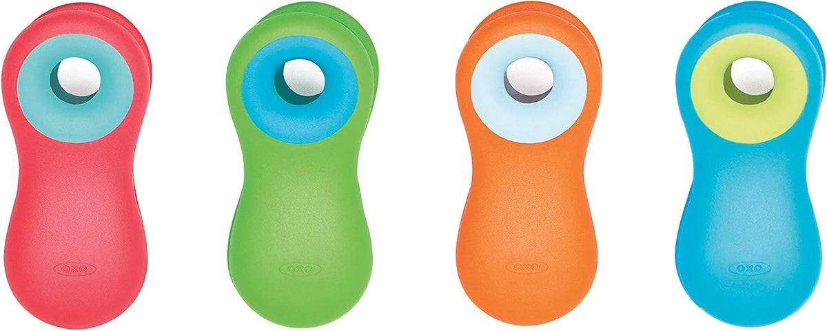 Oxora Good Grips 4 Piece All Purpose Magnetic Clips Set, Multicolor for Home and Office
