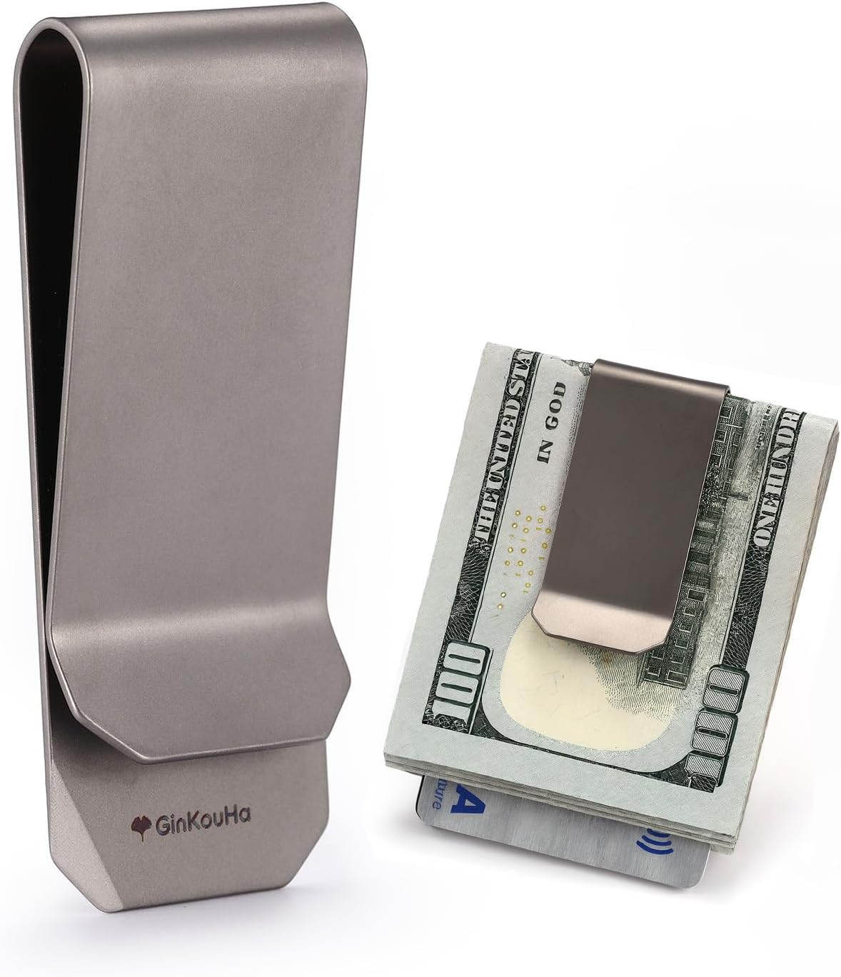 Tivora Titanium Money Clip, 4 in 1 Multifunction Credit Card Cash Clip, Wallet Holder