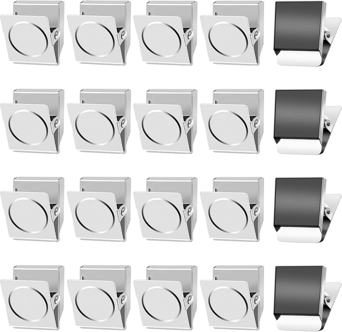 Ortiva 6 Pack Magnetic Clips for Refrigerator, Fridge Magnet Clips, 1.2 Inch, Strong Hold