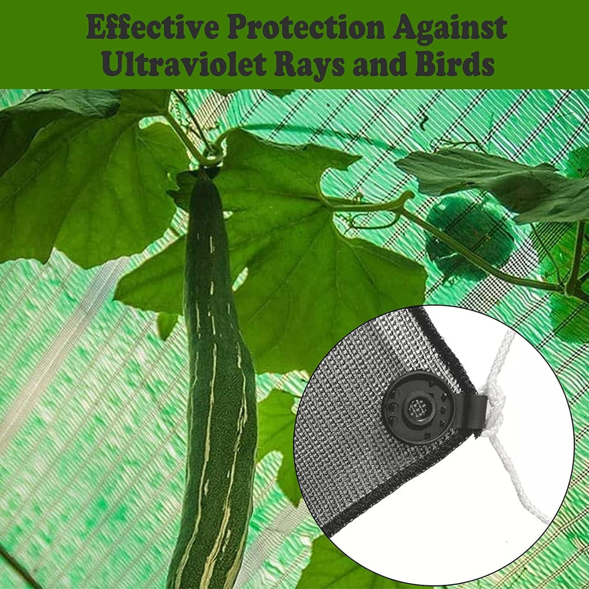 Shadex 60PCS Shade Cloth Clips, Heavy Duty Lock Grip Plastic Clips for Sun Shade Net