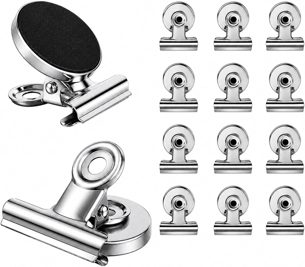 Ortiva 20 Pack Heavy Duty Magnetic Clips for Refrigerator and Whiteboard, Strong Magnets