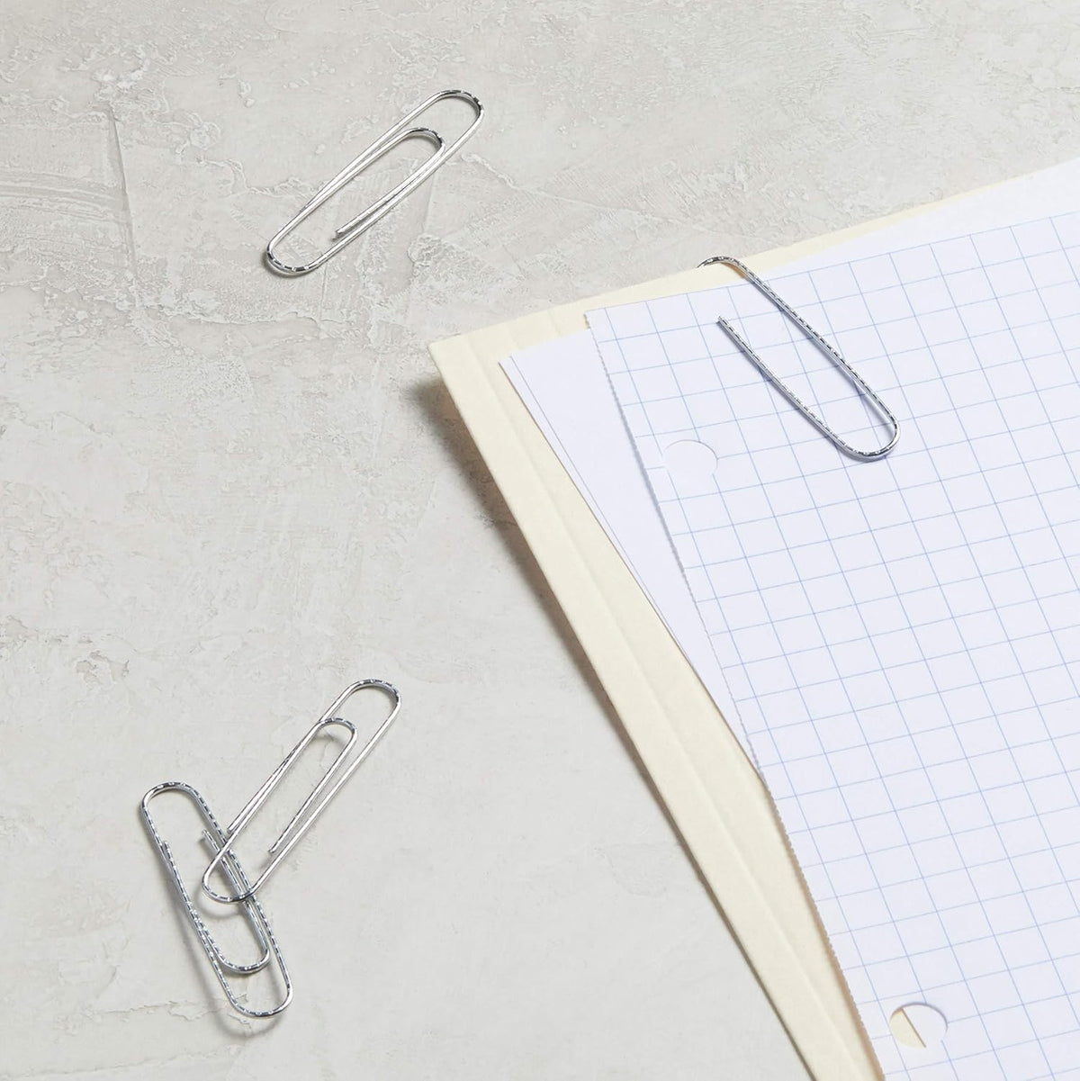 Amazora Basics Jumbo Size Office Paper Clips, Non Skid, Silver, 1000 Count Pack Set