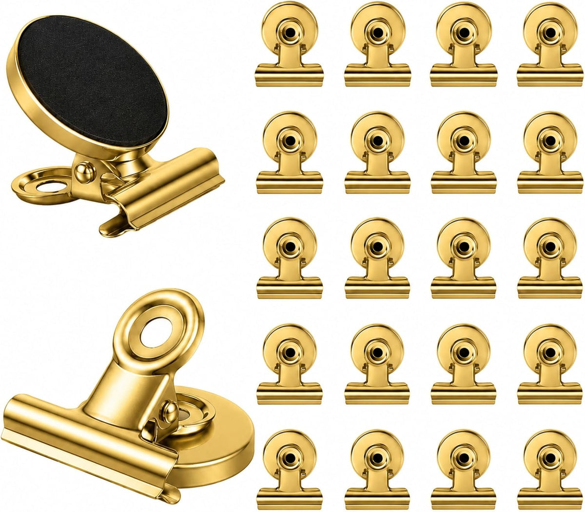 Ortiva 20 Pack Heavy Duty Magnetic Clips for Refrigerator and Whiteboard, Strong Magnets