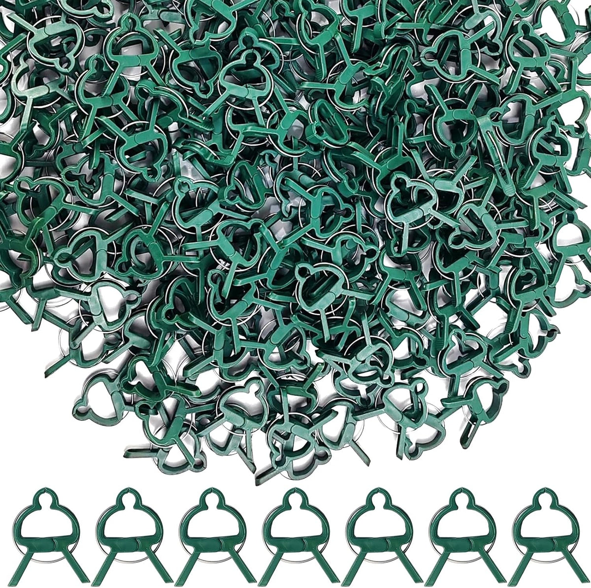 Rovora 1200PCS Plant Support Clips, Gentle Flower Plant Clips for Climbing Plants